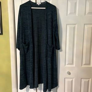 Duster cardigan, with pockets, great stretch! Euc